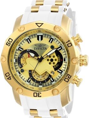 Invicta Gold and White Men’s Chronograph Watch